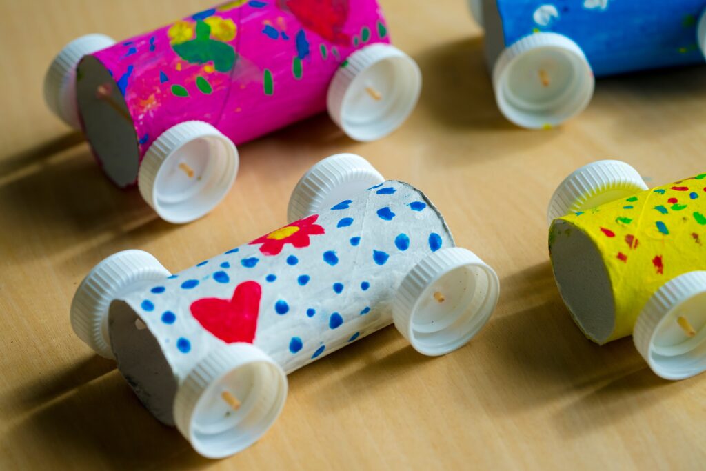 Children Working with Recycled Materials
